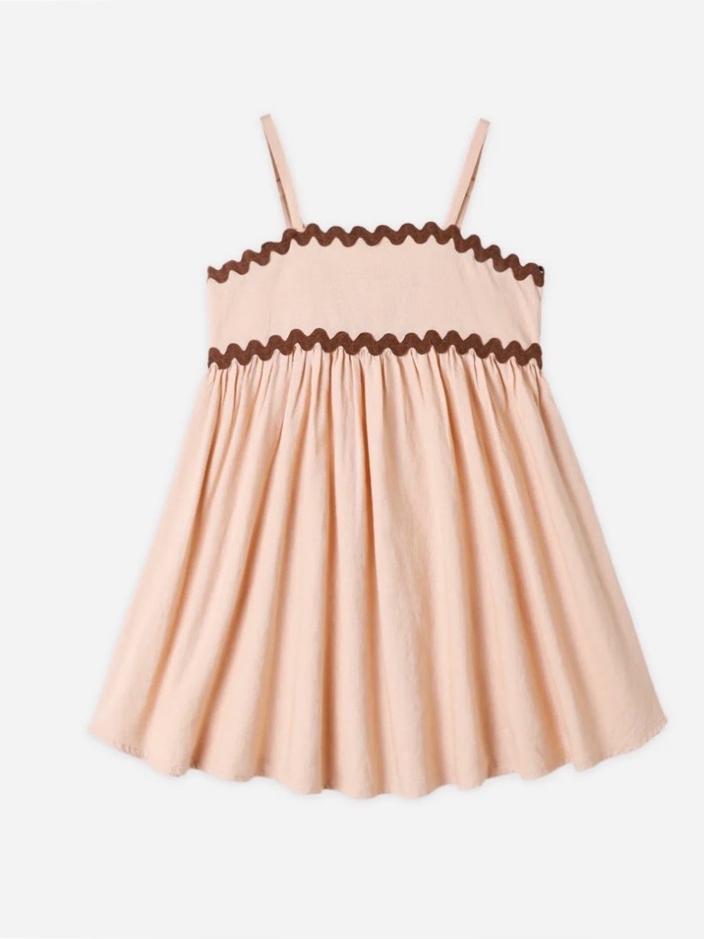 Rylee + Cru Ric Rac Dress Blush